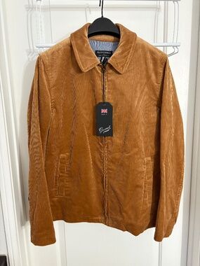Gloverall Brown Corduroy Trucker Jacket Men’s Size Small NWT Made in England